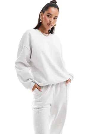 ASOS Ultimate oversized sweatshirt in ice marl