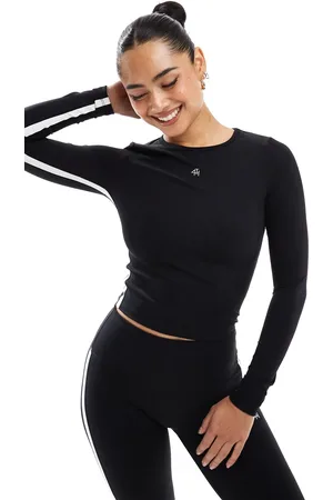 4th & Reckless X Felicia Wedin Apres Ski Indra active top with contrast piping co-ord in