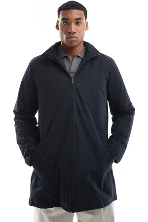 French Connection French Connection lined mac jacket with hood in