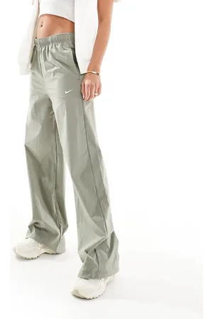 Nike Trend Street high waisted wide leg trousers in khaki