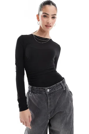 Miss Selfridge Soft touch ruched side bodysuit in