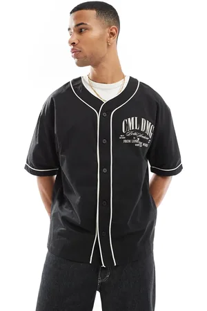 Criminal Damage Skyline jersey in black/white