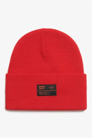 Superdry Surplus knitted beanie hat in risk
