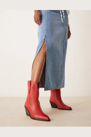 Free People Pitchfork heeled western boots in