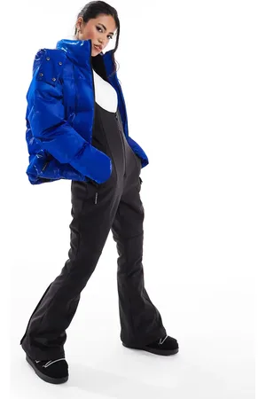 South Beach Ski padded hooded jacket in cobalt