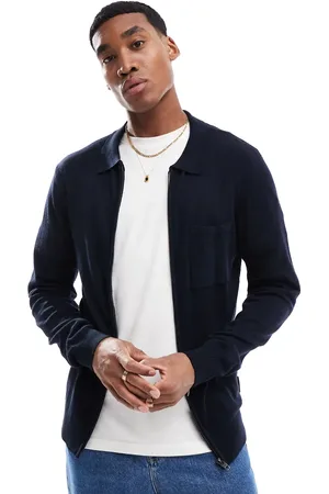French Connection French Connection zip through polo jumper with pocket in
