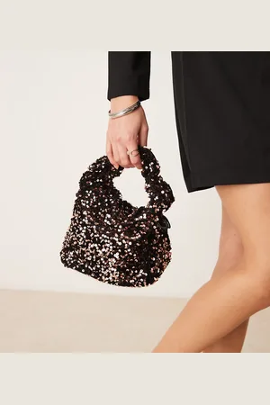 Sui Ava Anne sequin grab bag with cross body chain in