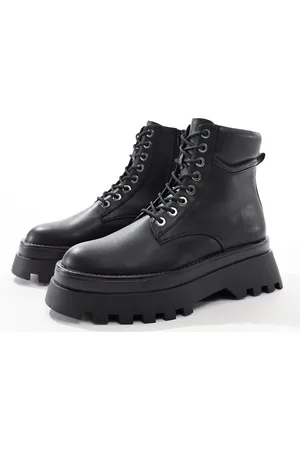 ASOS Lace up boots in with chunky sole