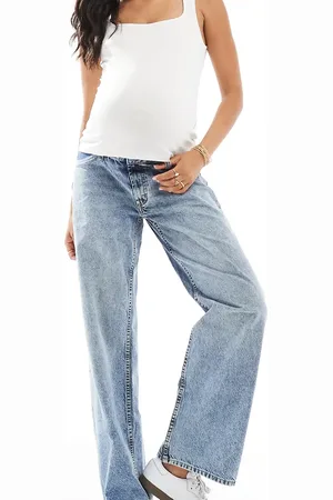 ASOS ASOS DESIGN Maternity baggy jeans in mid