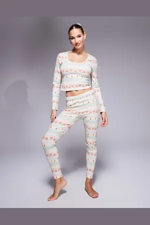 ASOS Mix & match pyjama legging in fairisle print