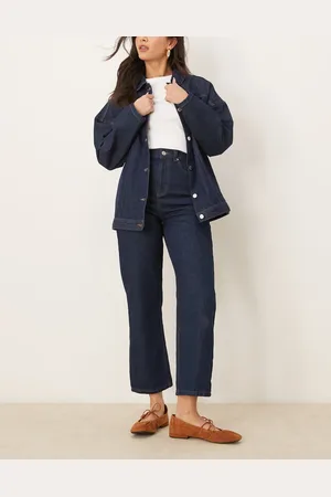 ASOS Cropped straight leg jean in indigo