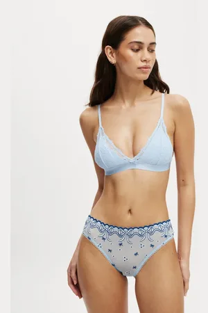 Cotton On Everyday lace triangle padded bralette in