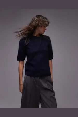ARKET Wool supersoft plush knit sweater with crew neck in
