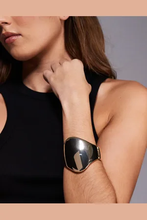 ASOS Bangle bracelet with large abstract detail in tone