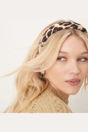 ASOS Padded headband in leopard print