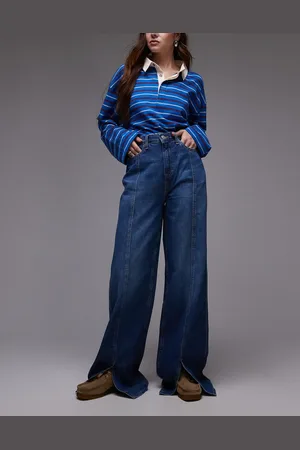 Tommy Hilfiger Claire high rise front seam jeans in mid wash