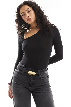 Miss Selfridge Soft touch asymmetric bodysuit