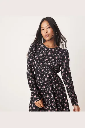 Miss Selfridge Yoke detail mini dress in print
