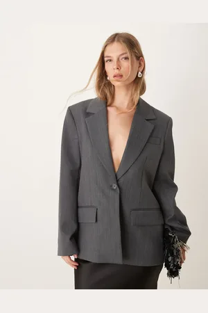 SELECTED Femme wool asymetric blazer in
