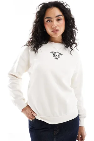Brave Soul Long sleeve sweatshirt in cream