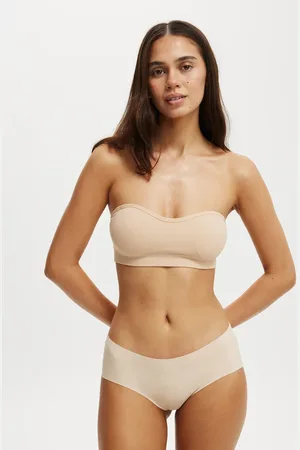 Cotton On Seamless sweetheart padded bandeau in beige