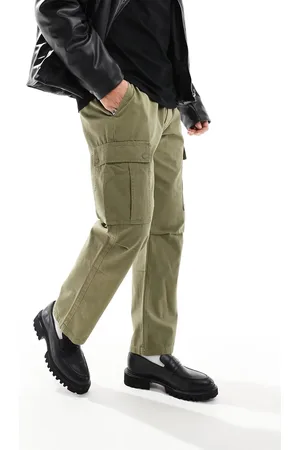 SCALPERS Icon gannet cargo pants in khaki - khaki