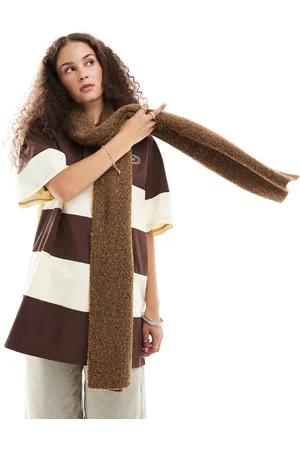 Native Youth Longline knitted scarf in oatmeal