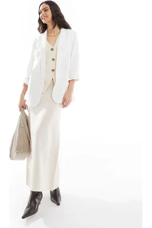 Pieces® Ruched sleeve blazer in