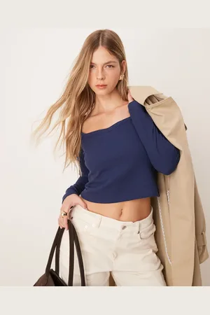 ASOS Waffle sweetheart waffle top in