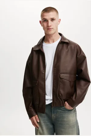 Cotton On Faux leather bomber in