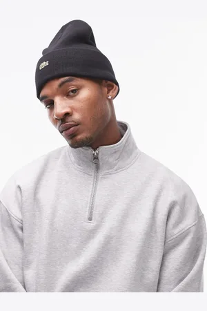 Lacoste Front logo beanie in