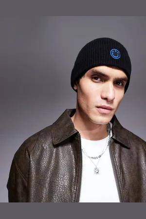 Hugo Blue Xafi fisherman beanie in
