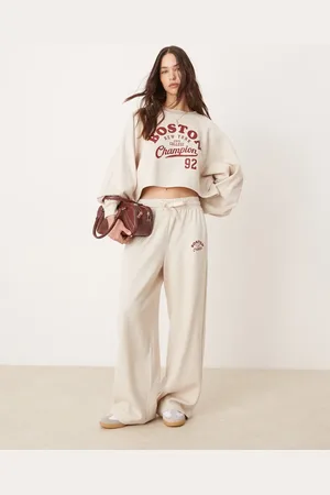 Miss Selfridge Boston joggers co-ord in oatmeal marl