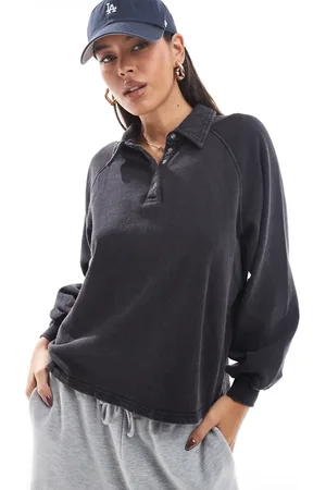 Cotton On Oversized collared lounge fleece sweater in