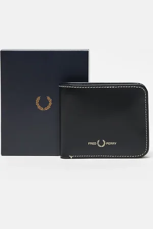 Fred Perry Box bifold leather wallet in