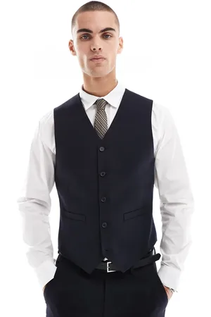 ASOS Skinny suit waistcoat with wool in