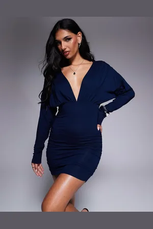 ASOS Super plunge mini dress in