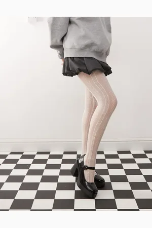Monki Pointelle tights in