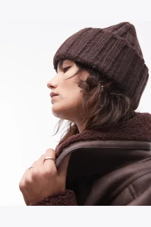 ARKET Alpaca blend knitted beanie hat in dark