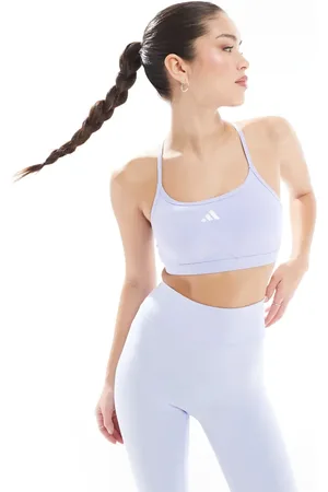 adidas Adidas Training aeroreact 3-stripes bra in