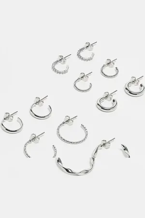 Pieces® Multi design hoop earring 6-pack in