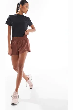 Nike Nike One Training high waisted 3 inch shorts in