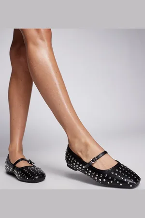 Public Desire Arkel flat stud ballets in