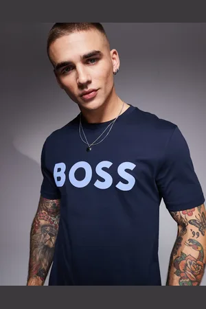 HUGO BOSS Thinking large chest logo t-shirt regular fit in