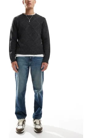 ASOS Straight leg jeans with tint in vintage dark wash