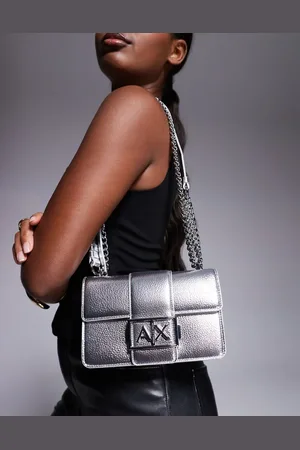 Armani Exchange Metallic crossbody bag in