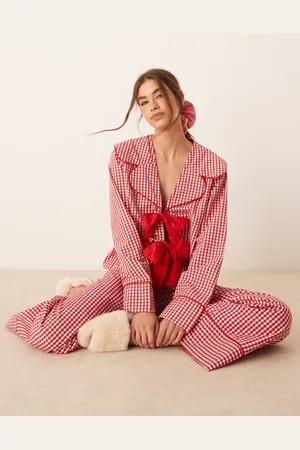 ASOS Pyjama top co ord in red gingham