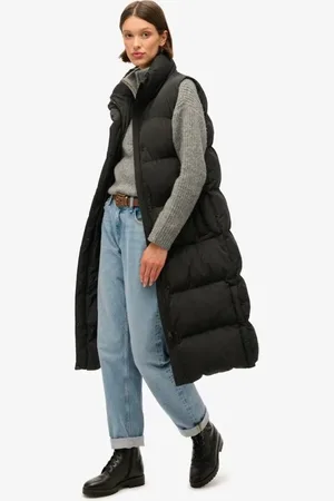 Superdry Longline puffer gilet in