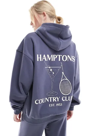 South Beach Hampton back graphic hoodie in