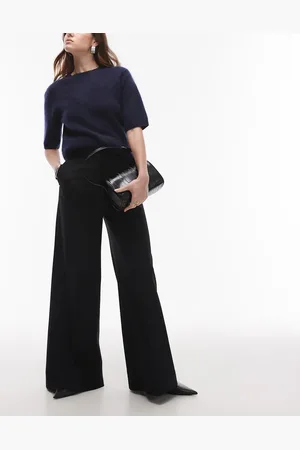 & OTHER STORIES Wool blend tailored wide leg trousers in
